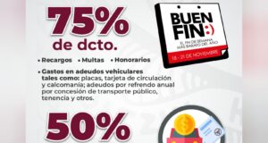 Gobierno del Estado ofrecerá descuentos en trámites vehiculares por el Buen Fin