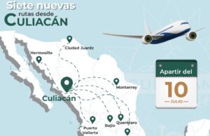 Crecerá conectividad aérea de Culiacán con siete nuevas rutas nacionales