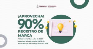 Economía ofrece 90 por ciento de descuento en Registro de Marca