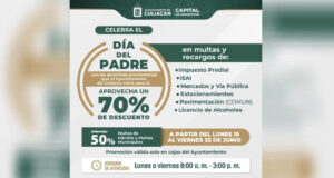 Ayuntamiento de Culiacán tiene semana de promociones por el día del padre