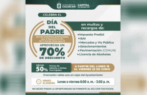 Ayuntamiento de Culiacán tiene semana de promociones por el día del padre