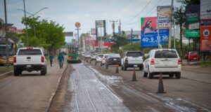 Avanza obra de restauración sobre el bulevar Pedro Infante