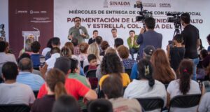 Ayuntamiento cumple compromisos con la pavimentación de vialidades en la colonia Villa del Sol