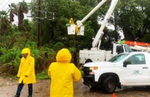 Restablece CFE suministro eléctrico al 83% de usuarios afectados por ‘Norma’ en BCS