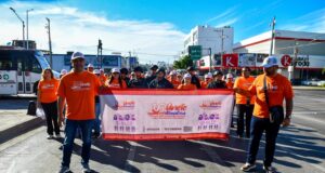 Realizan caminata en el marco de los 16 Días de Activismo contra la Violencia hacia la Mujer