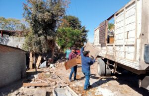 Ayuntamiento realiza Campaña de Descacharrización en el fraccionamiento Prados del Sol