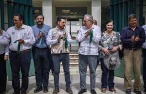 Inauguran Rocha y el director del IMSS, Zoé Robledo, Albergue Comunitario