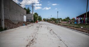 Pavimentación en avenida Nakayama registra importantes avances
