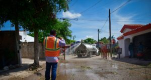 Trabajos de mejora en vialidades en Culiacán