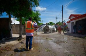 Trabajos de mejora en vialidades en Culiacán