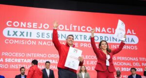 Alejandro Moreno y Carolina Viggiano, ganan con el 97% la dirigencia nacional del PRI 2024-2028