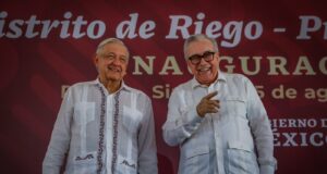AMLO inaugura distrito de riego de la presa Picachos al sur de Sinaloa