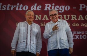 AMLO inaugura distrito de riego de la presa Picachos al sur de Sinaloa