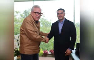 Rocha se reúne con el secretario Omar García Harfuch para analizar seguridad en Sinaloa