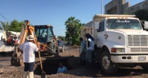JAPAC repara fuga que deja sin agua a 20 colonias en Culiacán; abastecerán con pipas