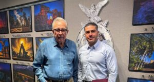 Se reúne el Gobernador Rocha con el Secretario García Harfuch en Palacio de Gobierno