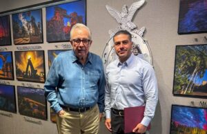 Se reúne el Gobernador Rocha con el Secretario García Harfuch en Palacio de Gobierno