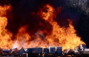 Incineran estupefacientes y destruyen objetos decomisados por FGR