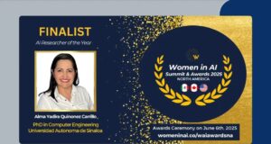 Investigadora de Informática de UAS en Mazatlán es finalista en Premios Mujeres en IA de Norteamérica 2025