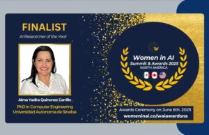 Investigadora de Informática de UAS en Mazatlán es finalista en Premios Mujeres en IA de Norteamérica 2025