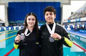 Bryan Meza y de nuevo Paloma Luna dan medallas en natación para Sinaloa en Olimpiada Nacional CONADE 2025
