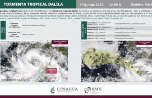 Se forma “Dalila”, cuarta tormenta tropical en el Pacífico