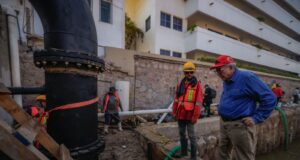 Supervisa Rocha construcción del cárcamo de rebombeo en la Camarón Sábalo