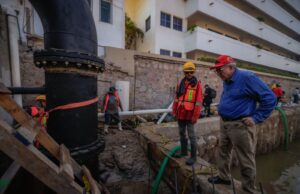 Supervisa Rocha construcción del cárcamo de rebombeo en la Camarón Sábalo