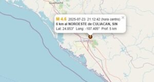Sismo de magnitud 4.6 sacude Culiacán sin dejar daños
