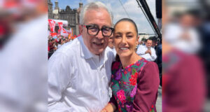 Gobernador Rocha presente en la celebración del primer año de labores de la presidenta Claudia Sheinbaum