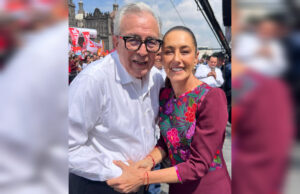 Gobernador Rocha presente en la celebración del primer año de labores de la presidenta Claudia Sheinbaum