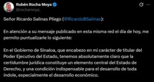Gobernador Rocha garantiza certeza jurídica a Grupo Salinas y empresarios en Sinaloa