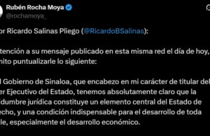 Gobernador Rocha garantiza certeza jurídica a Grupo Salinas y empresarios en Sinaloa