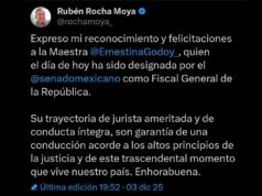 Felicita Rocha Moya a Ernestina Godoy por su designación como Fiscal General de la República