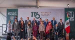 Asiste Gobernador Rocha a Asamblea General Ordinaria del IMSS, encabezada Sheinbaum