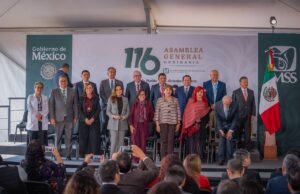 Asiste Gobernador Rocha a Asamblea General Ordinaria del IMSS, encabezada Sheinbaum