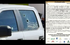 Consejo Intercamaral exige seguridad inmediata y condena el repunte de violencia en Culiacán