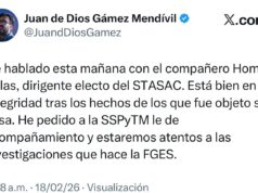 Atacan a balazos vivienda del dirigente electo del Stasac en Culiacán