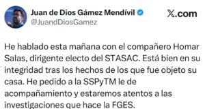 Atacan a balazos vivienda del dirigente electo del Stasac en Culiacán
