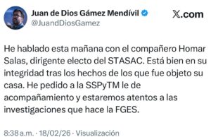 Atacan a balazos vivienda del dirigente electo del Stasac en Culiacán