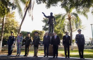 Gobernador Rocha encabeza acto conmemorativo del 220 aniversario del natalicio de Benito Juárez