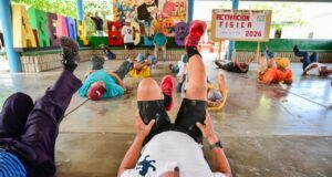 Con ejercicio, decenas de PPL se activan en la Campaña de Salud Penitenciaria 2026 en Aguaruto