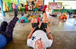 Con ejercicio, decenas de PPL se activan en la Campaña de Salud Penitenciaria 2026 en Aguaruto