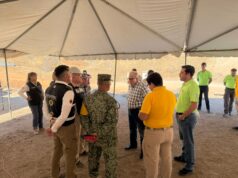 Gobernador Rocha acude a mina de Santa Fe, en Rosario; sigue atento al operativo de rescate