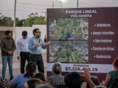 Juan de Dios da inicio a construcción de parque lineal en Villa Satélite; inversión supera los 7.3 mdp