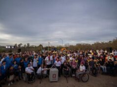 Colocan la primera piedra de la Unidad Deportiva Inclusiva en el Parque 87