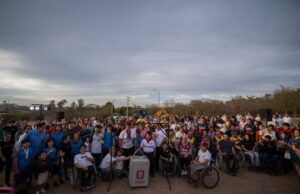 Colocan la primera piedra de la Unidad Deportiva Inclusiva en el Parque 87