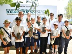 Con plantación de 200 árboles, SEBIDES fortalece áreas verdes en Mocorito