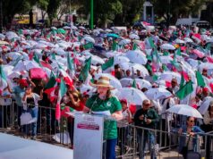 Entre porras, banderas y esperanza; así respaldó Sinaloa a su Presidenta
