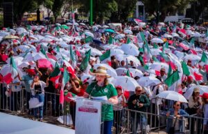Entre porras, banderas y esperanza; así respaldó Sinaloa a su Presidenta